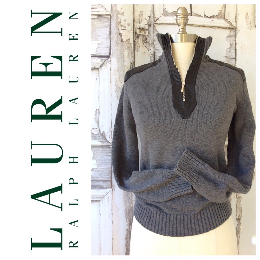 🎉 Leather detail sweater